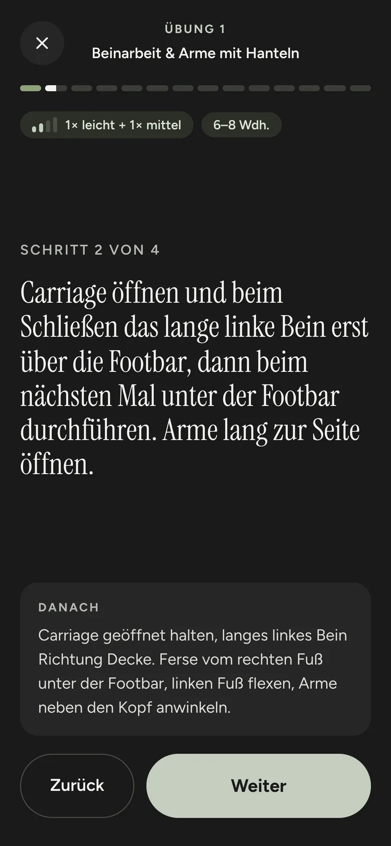 Nächster Schritt